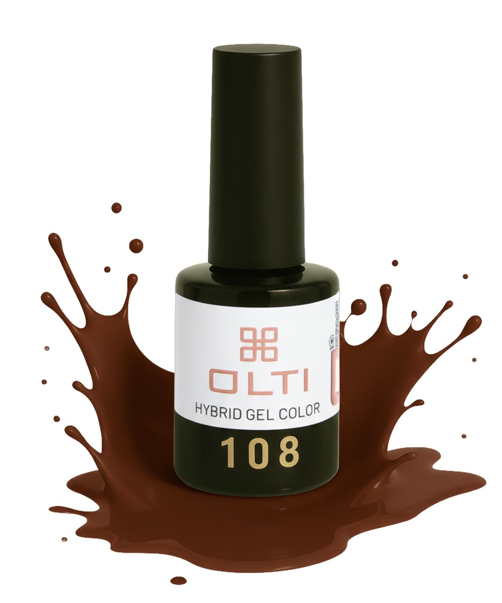 lakier-hybrydowy-olti-108 Hybride vernis - kleur 108 Dark Plum - Afbeelding 1