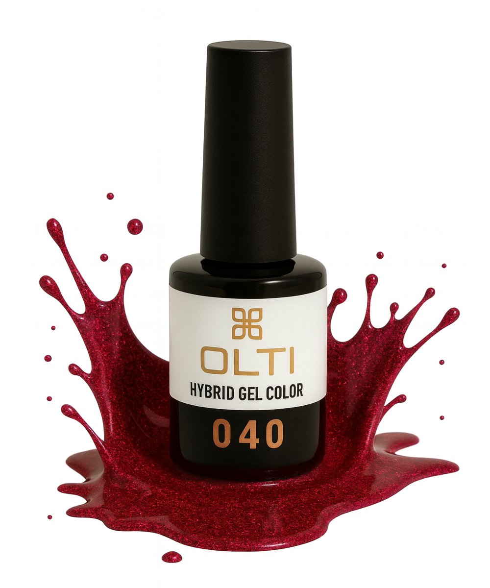 Hybride vernis - kleur 040 Glitter Red