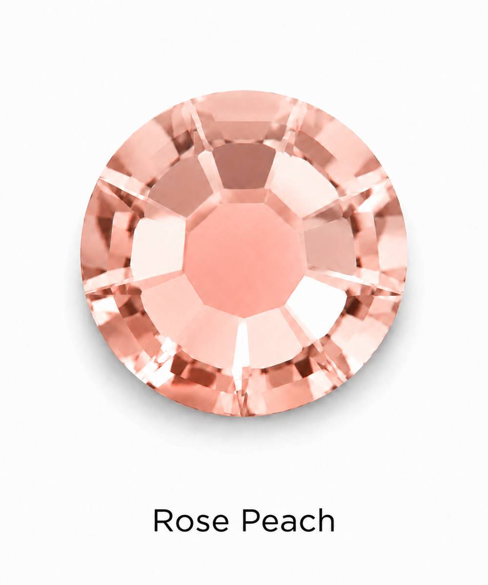 rose-peach.jpg Swarovski Rose Peach mix 150 szt - Afbeelding 1
